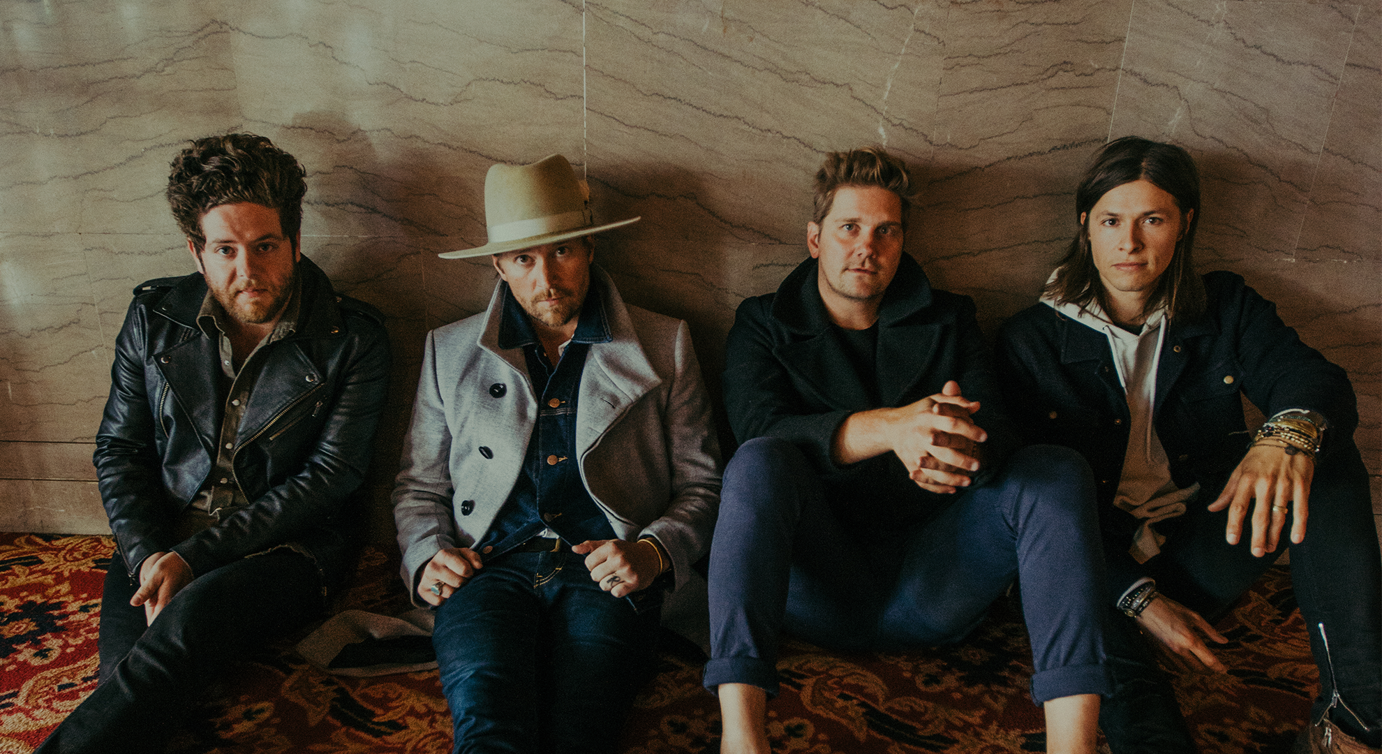 NEEDTOBREATHE poses for a tour picture.