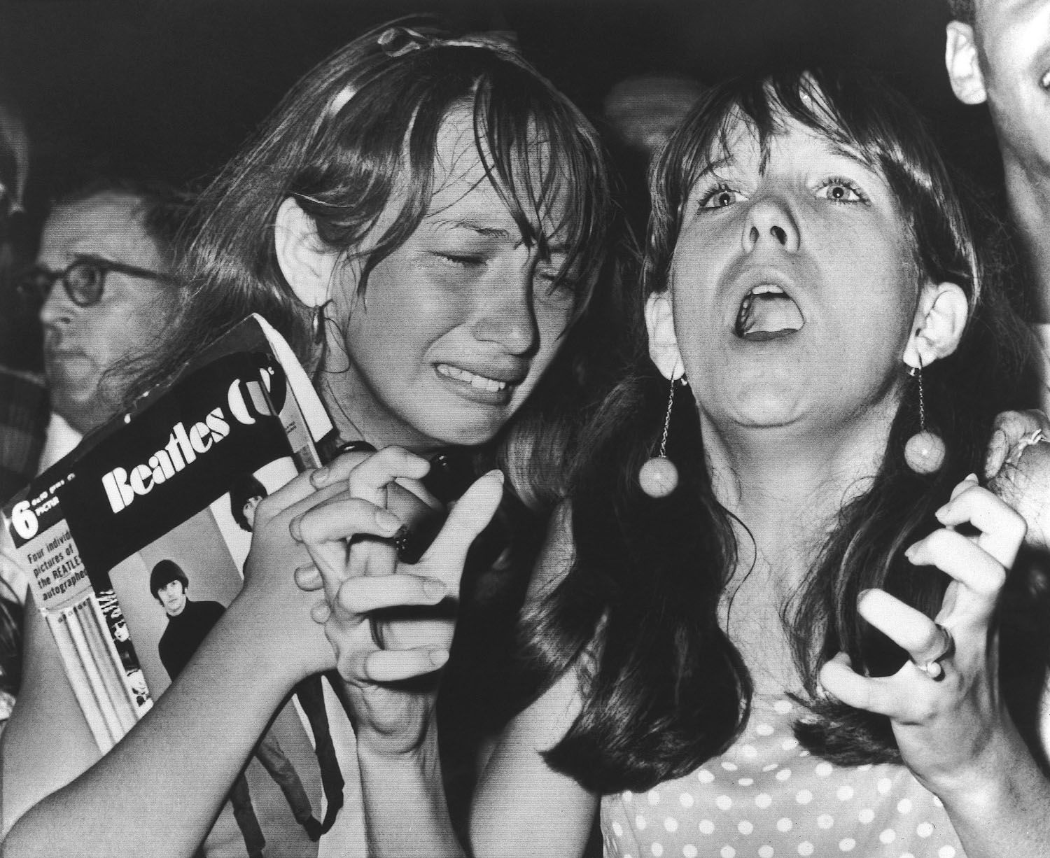 Unknown. Two girls attending the Beatles concert in Philadelphia, USA. 1966.