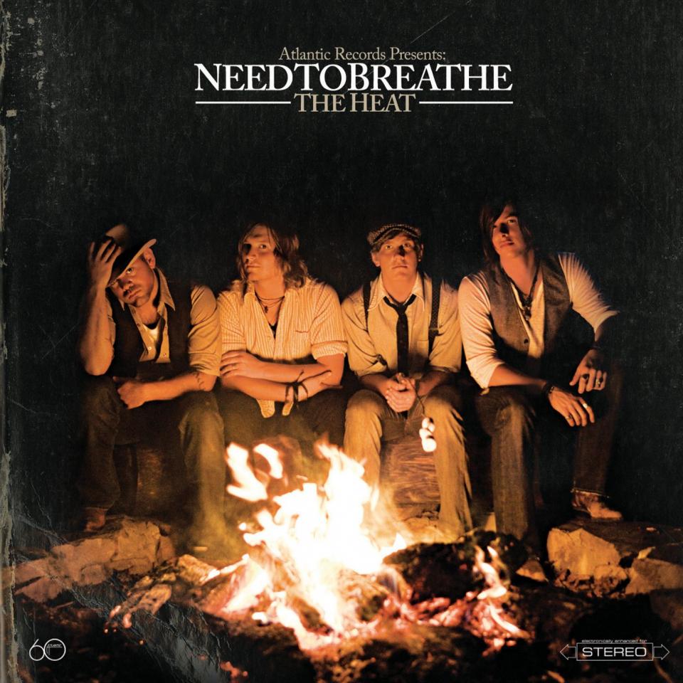 The cover of NEEDTOBREATHE's second studio album, The Heat, features the four original members.