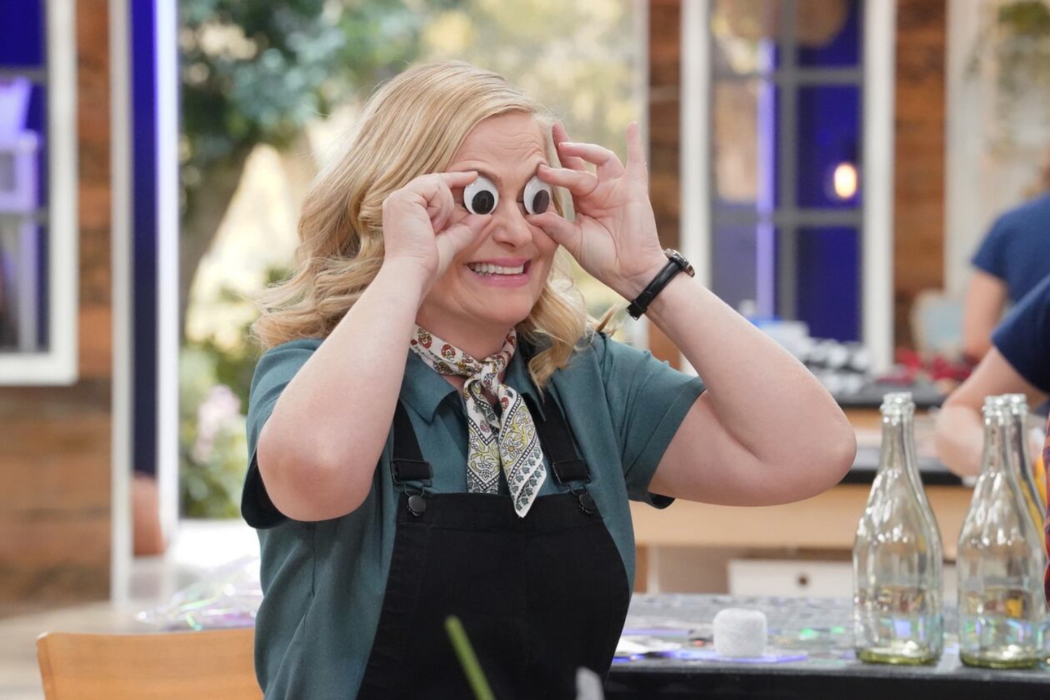 Amy Poehler goofing around in true 'Making It' fashion.