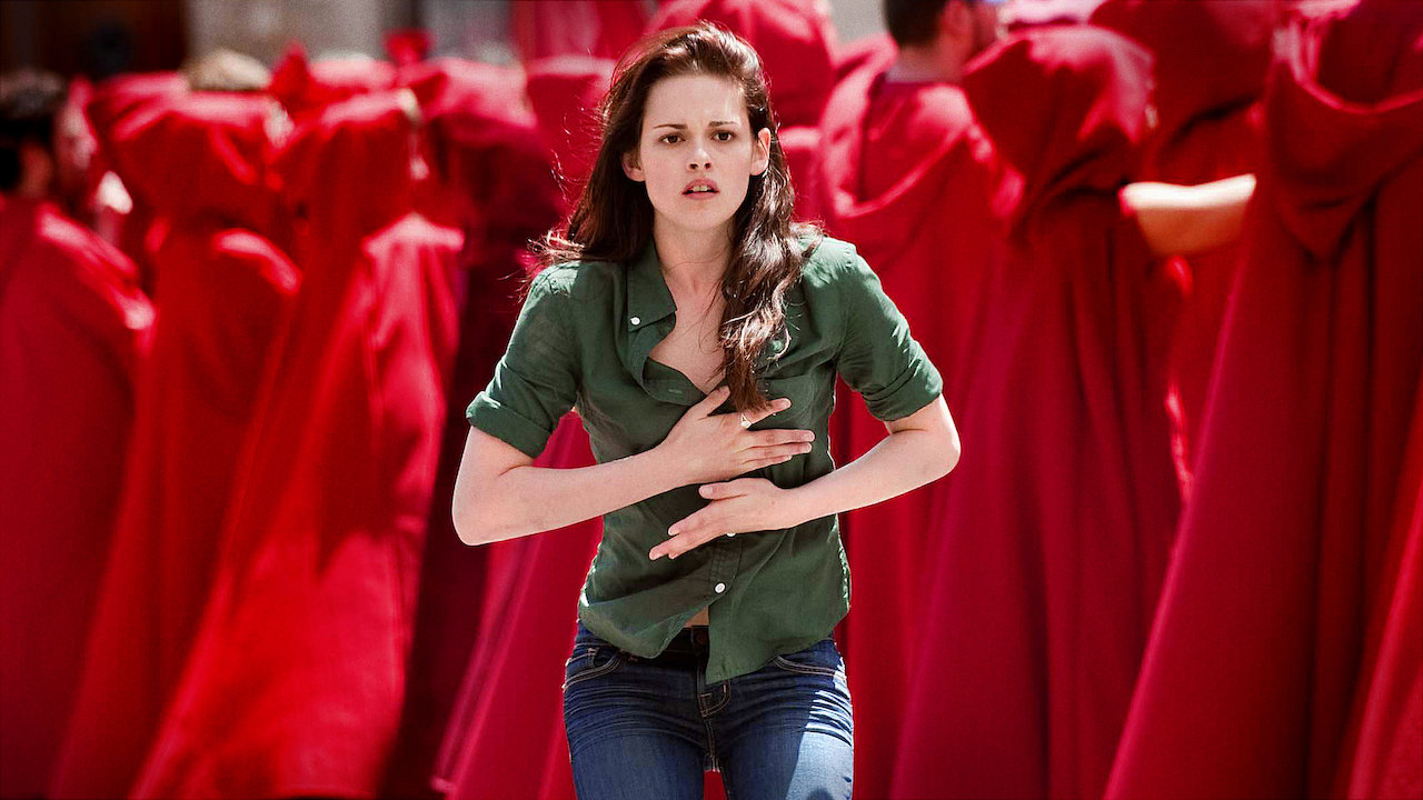 Bella Swan in Volterra during their St. Marcus' Day Festival in 'New Moon' (2009).