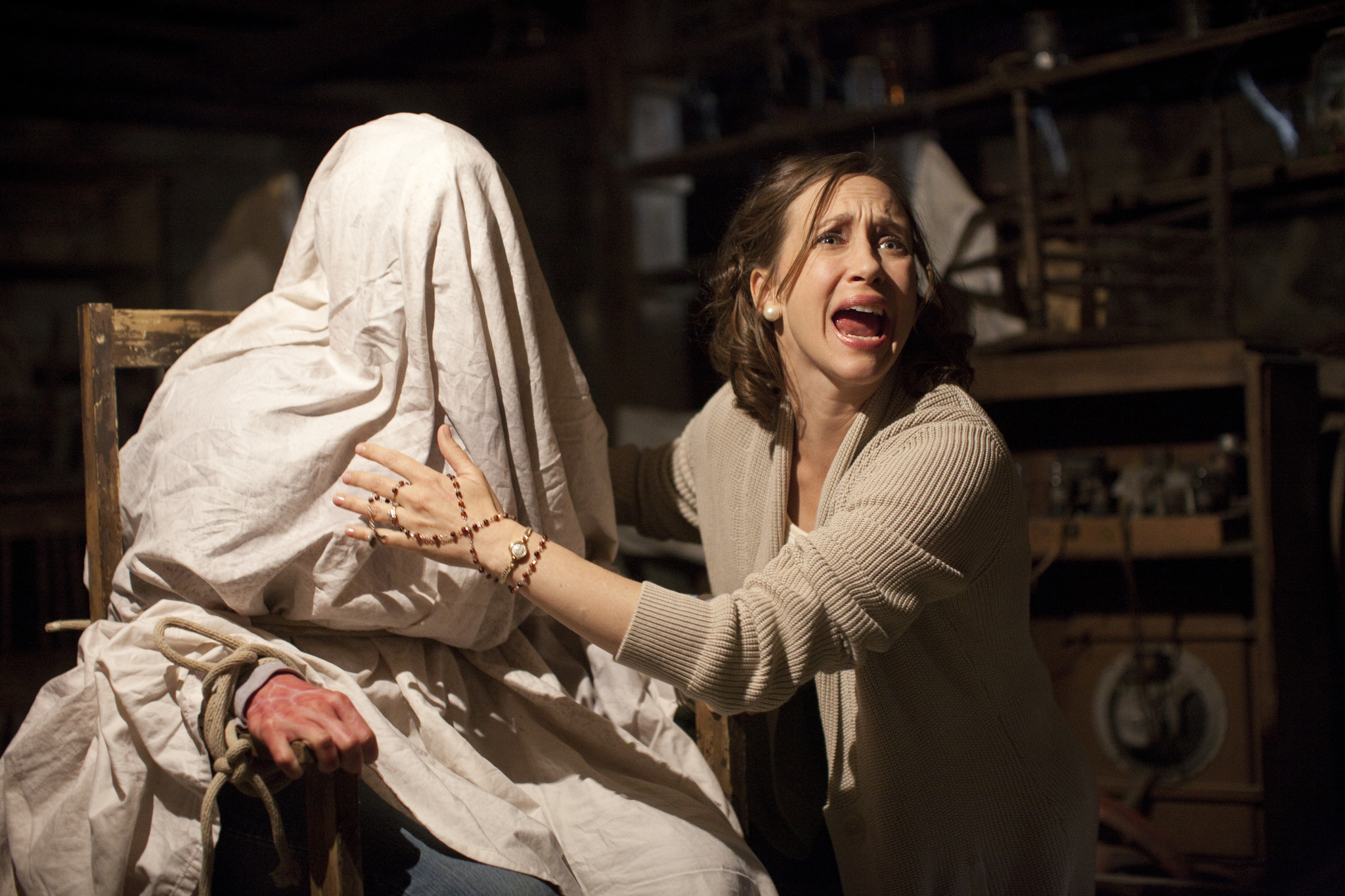 Vera Farmiga as Lorraine Warren in the first installment of The Conjuring franchise.