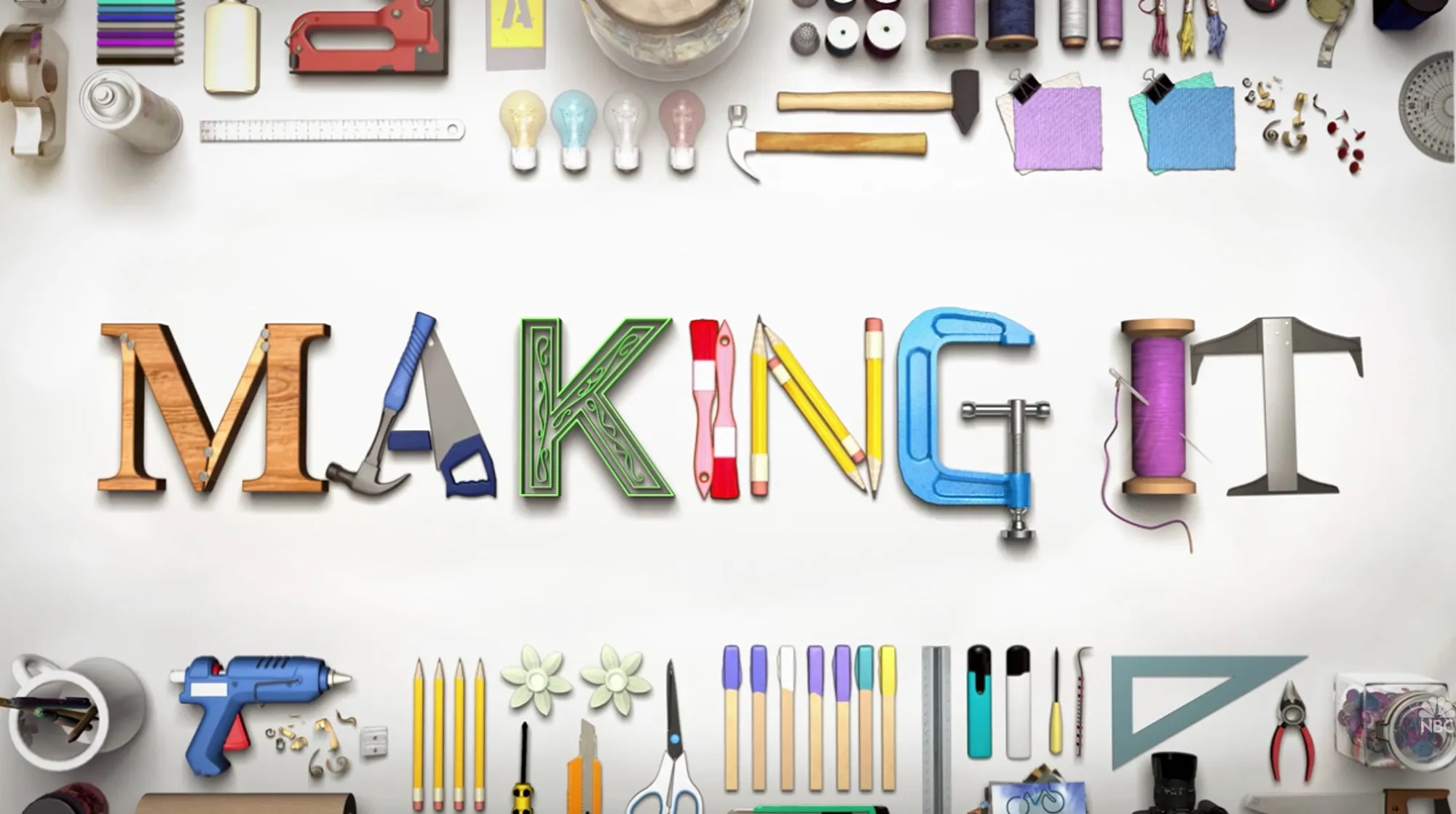 The title screen of NBC's Making It.