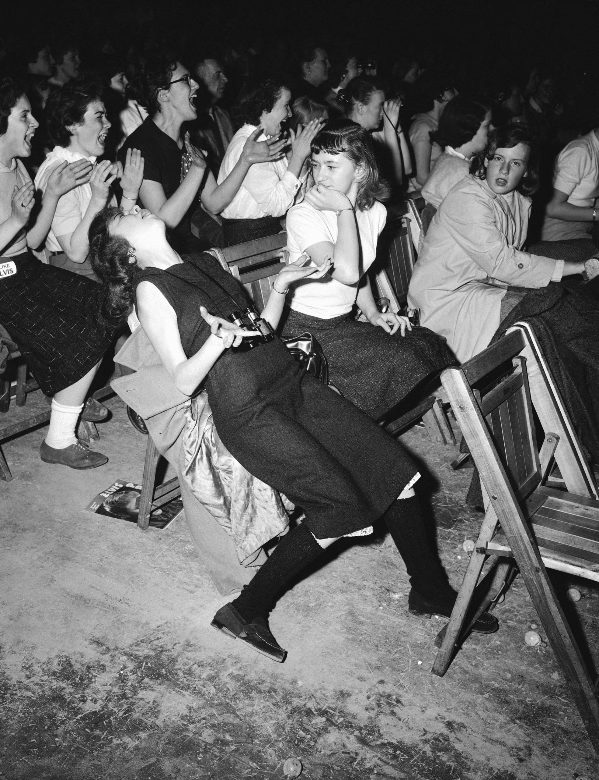 Anonymous. Teen at Elvis Presley concert at Philadelphia Arena. 1957.