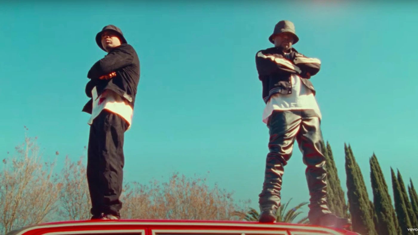 Nas and Hit-Boy in music video for "EPMD."