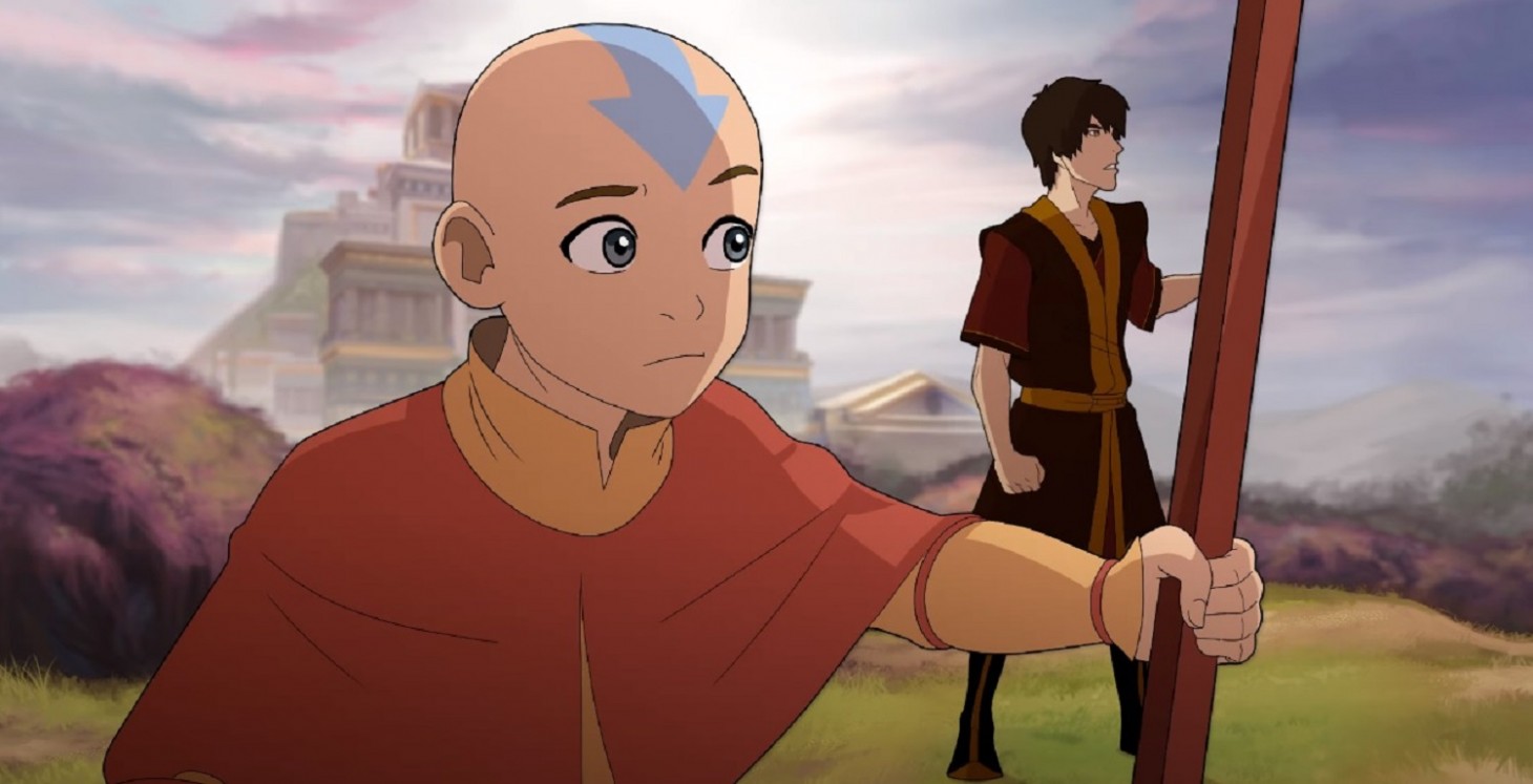 Zuko and Aang now working together as comrades and friends. 