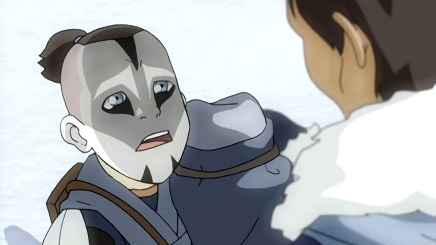 Sokka tries to convince his father Hakoda to let him fight in the war too.