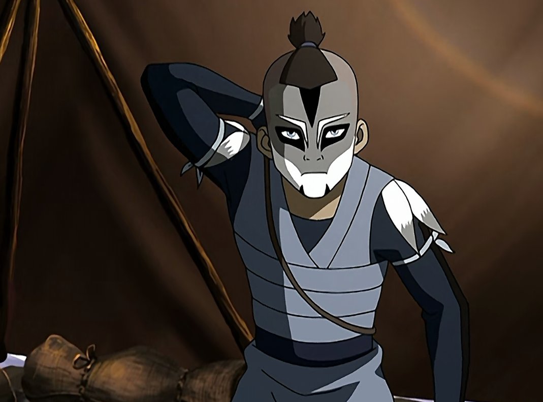 Sokka prepares for battle against the Fire Nation.