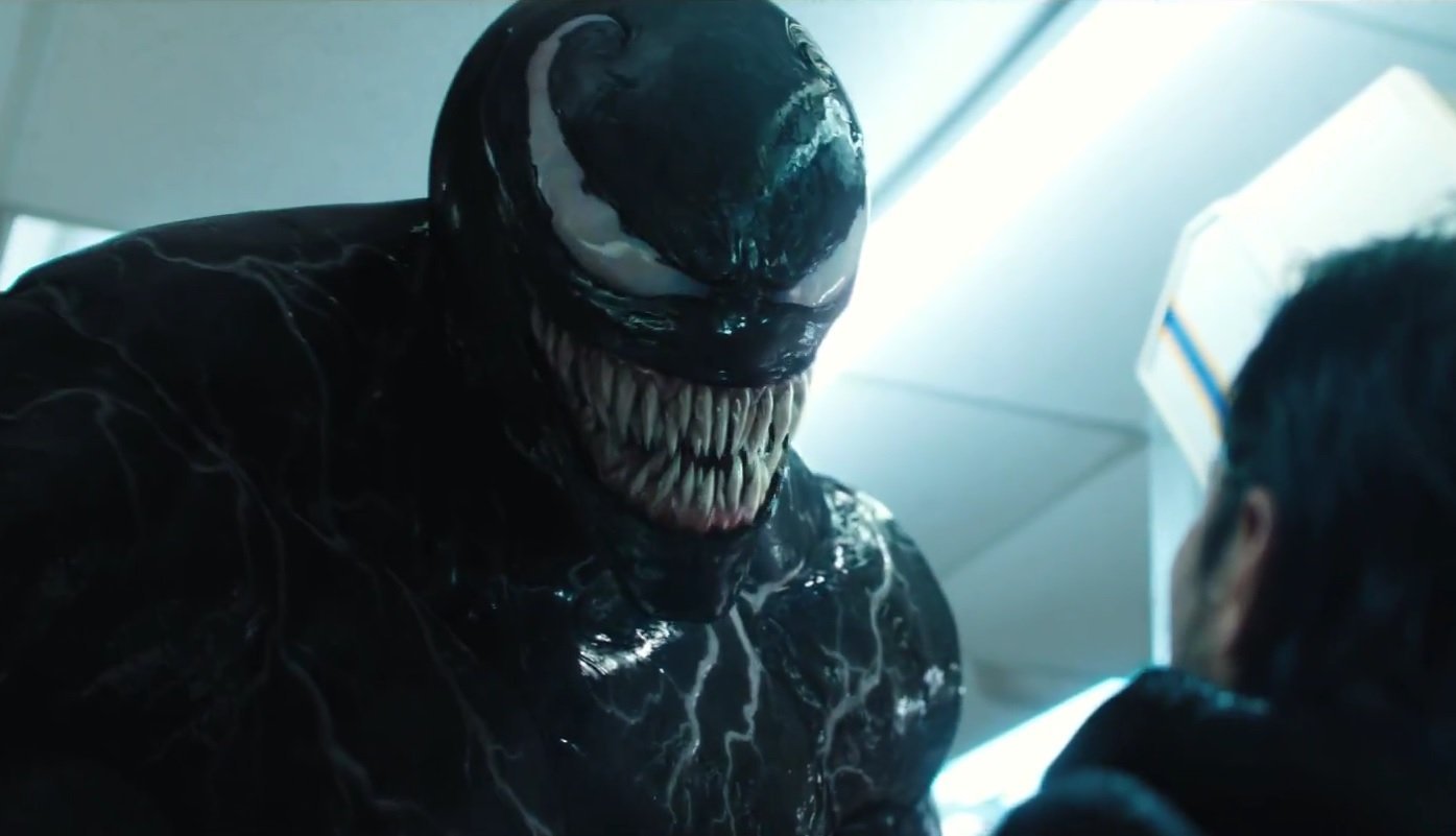 Tom Hardy as Venom in 'Venom' (2018).