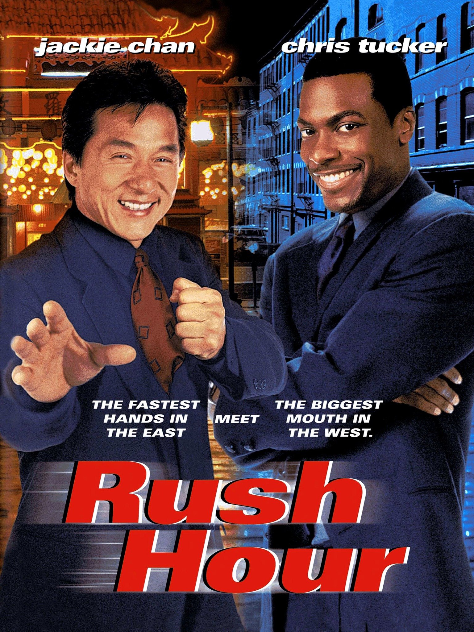 Jackie Chan and Chris Tucker in Rush Hour.