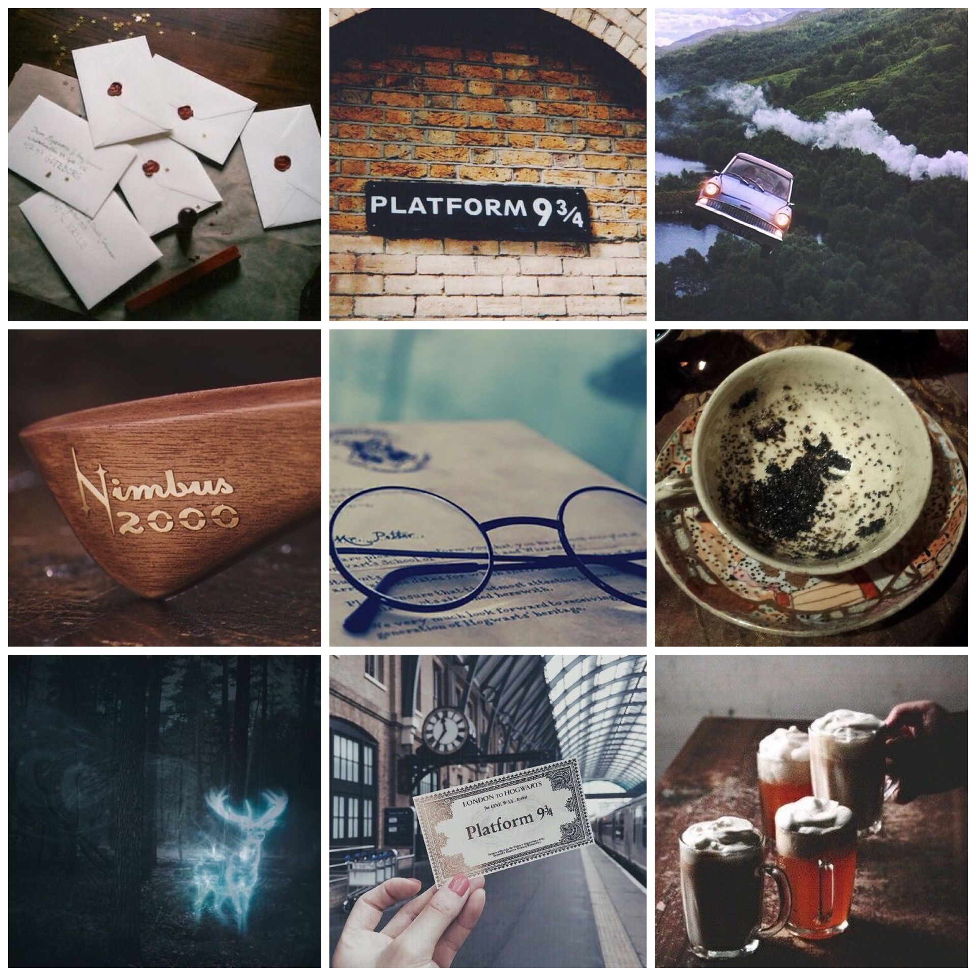 "@fanged fay." Harry Potter Pinterest Moodboard.