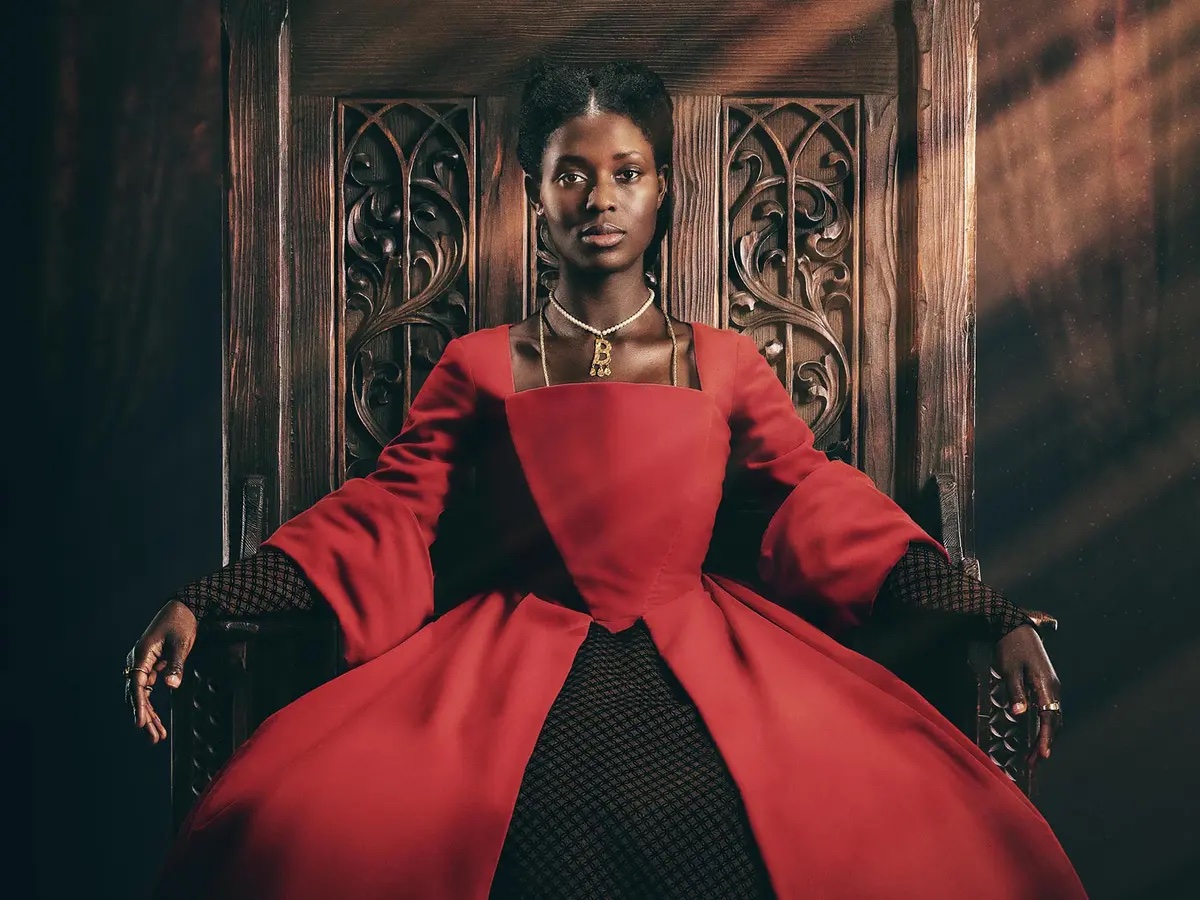 Jodie Turner-Smith as Anne Boleyn. 