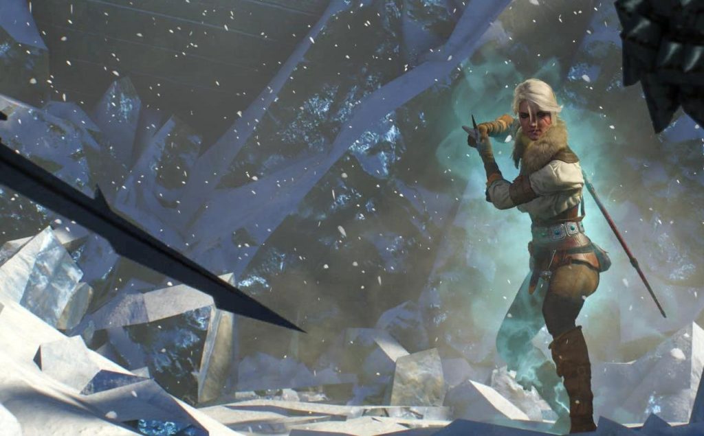 Ciri gets ready to fight