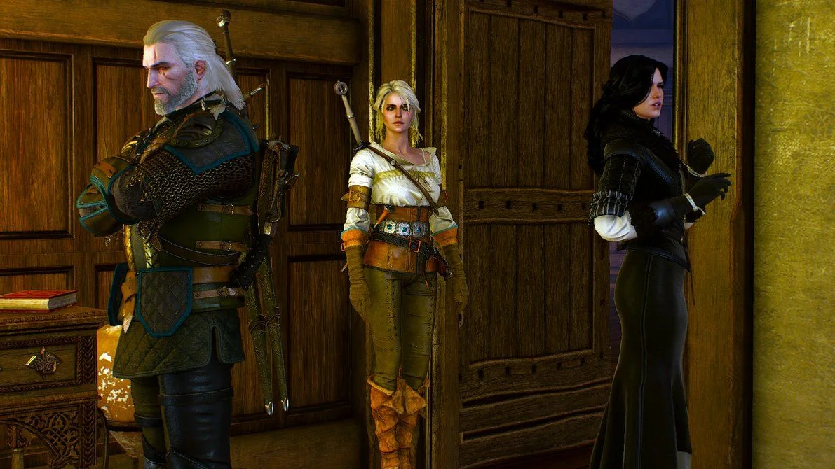 Ciri catches Yennefer and Geralt spying on her