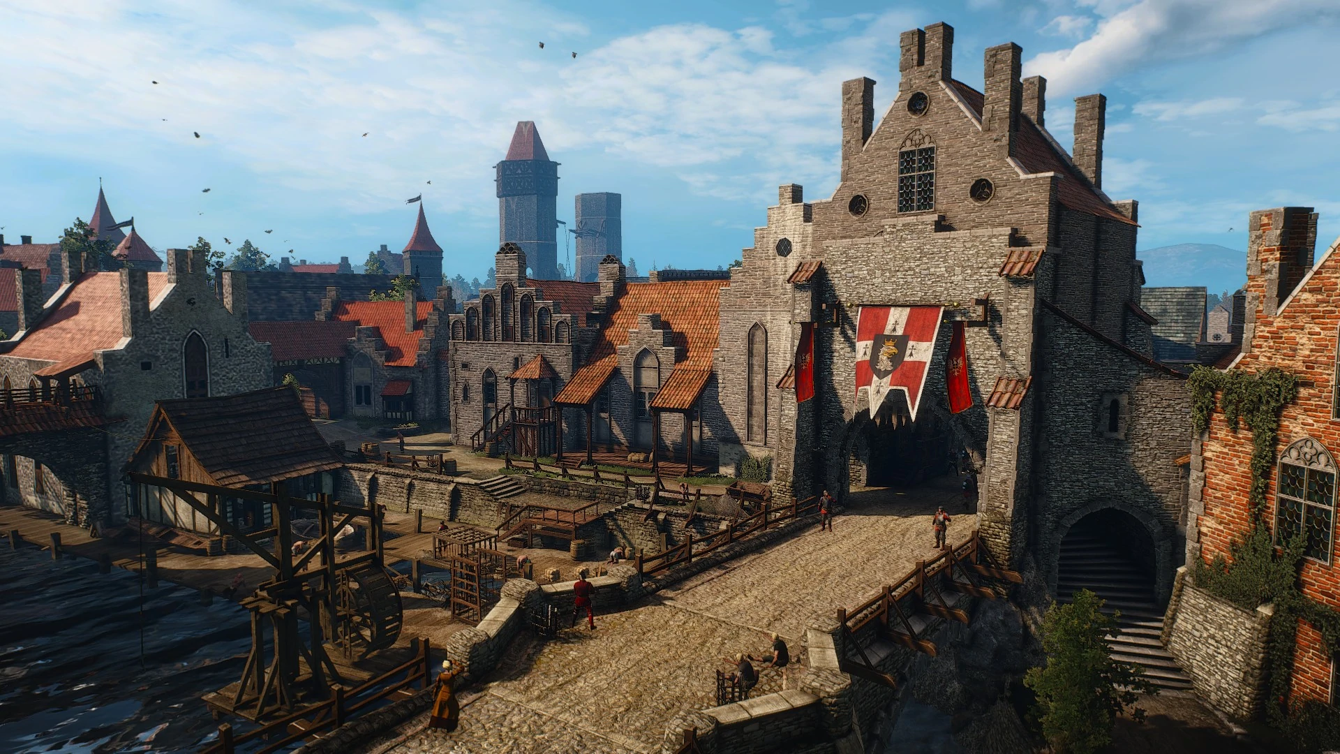 The city of Novigrad in The Witcher 3