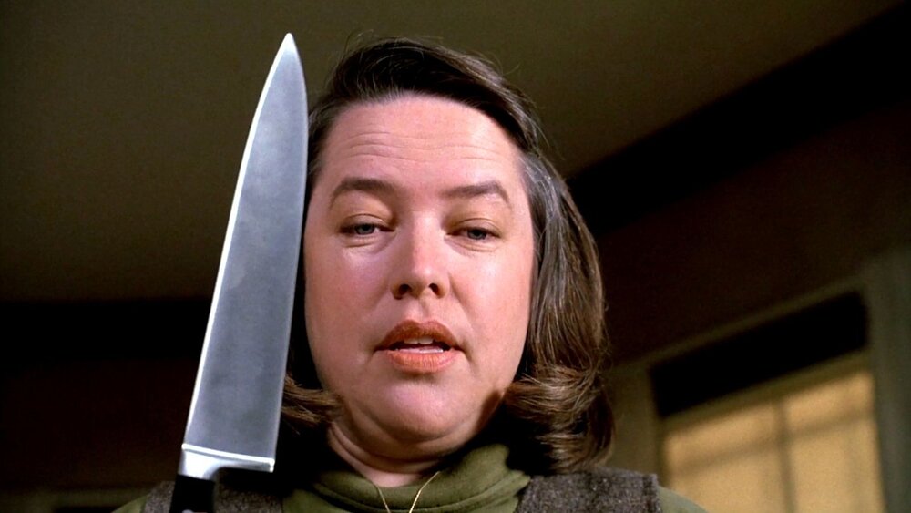 Annie Wilkes (Kathy Bates) wielding a knife, 1990. (Photo by Columbia Pictures)