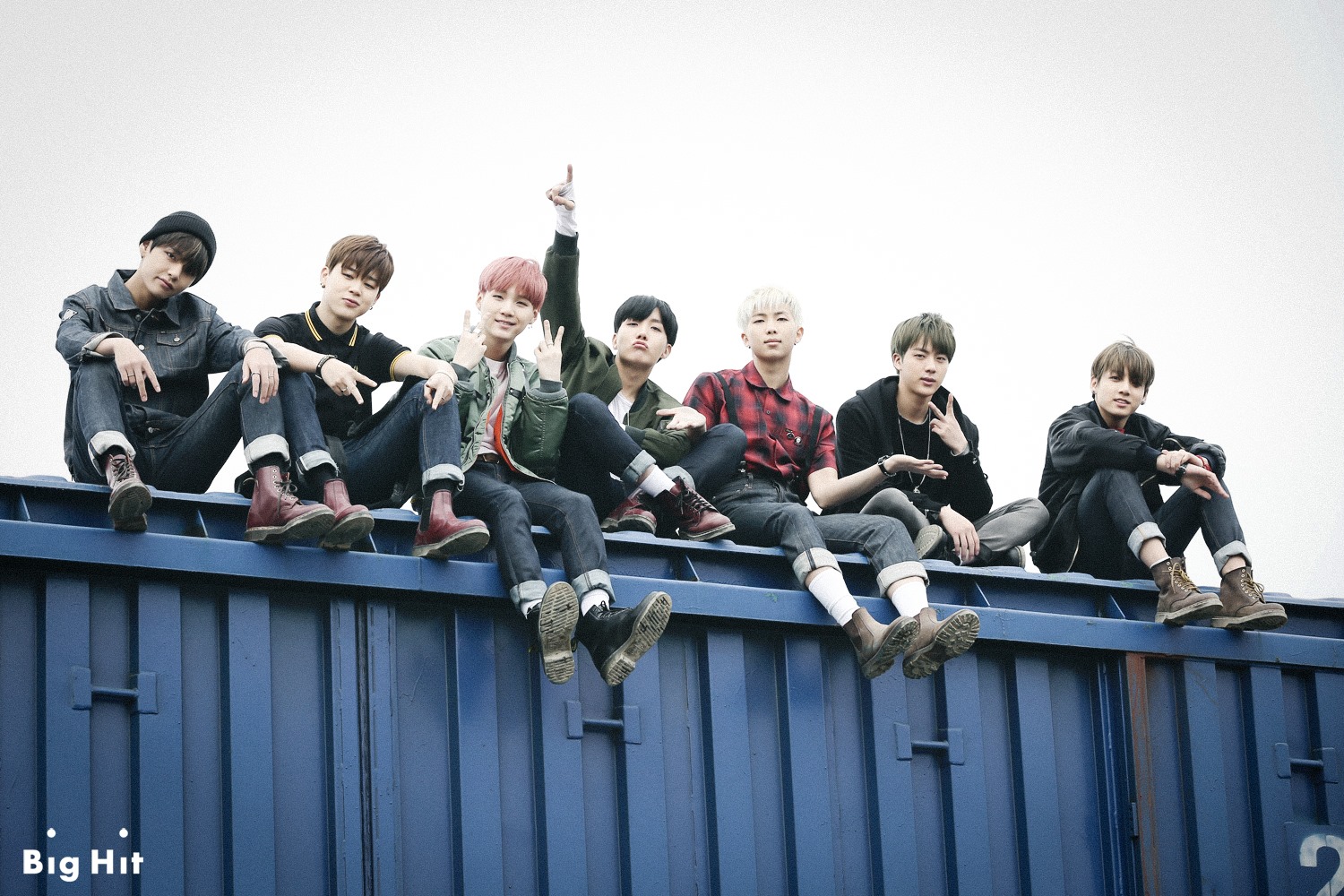 BTS it together on top of a traincar. 