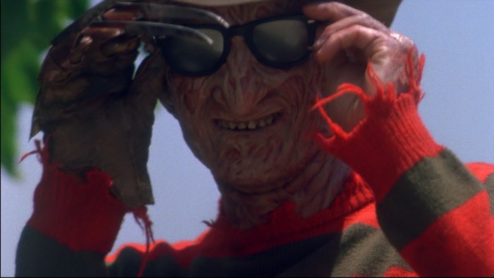 Freddy wearing shades in "A Nightmare On Elm Street 4: The Dream Master"