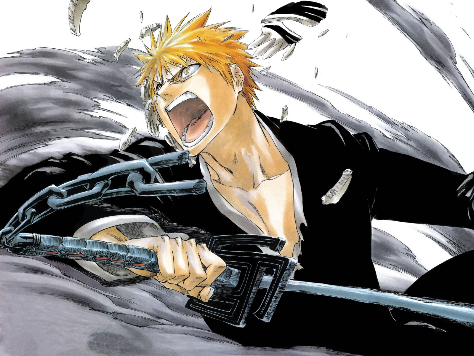 Anime, Bleach, Naruto, Crossover, Ichigo Kurosaki, One Piece