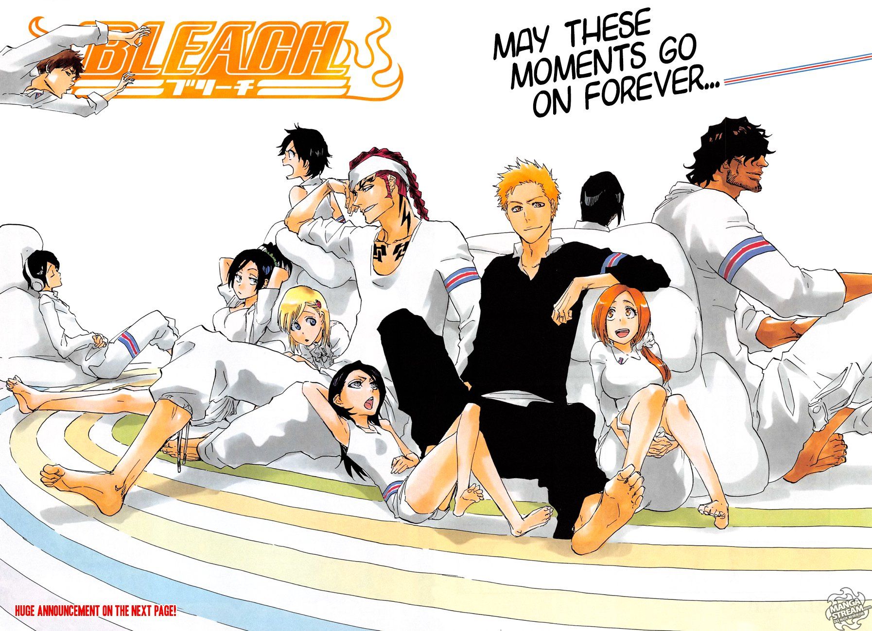Ichigo with his friends and family all grown up.
