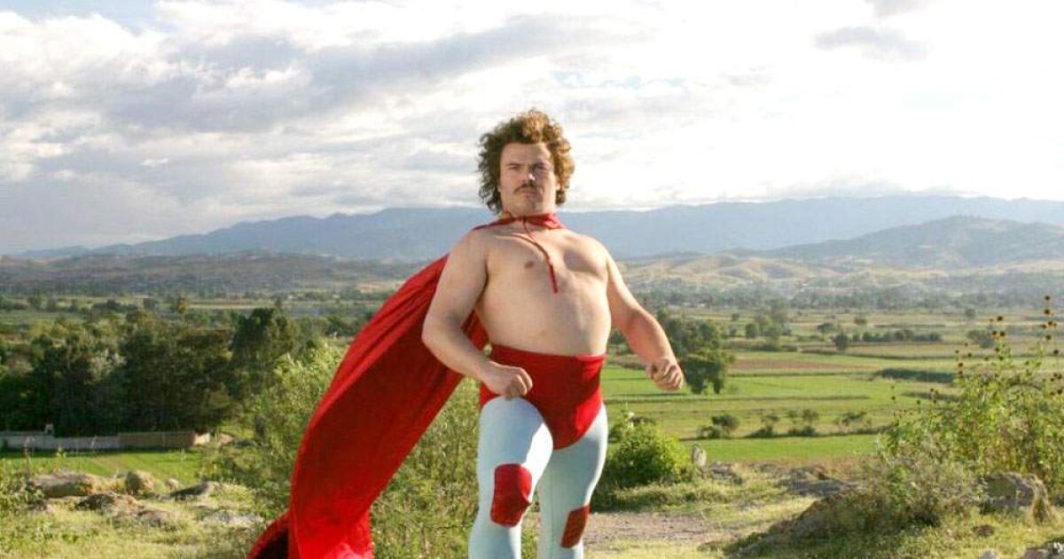 Jack Black as Nacho in Nacho Libre (2006).