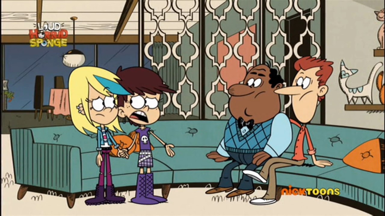 Luna and Sam talking to Harold and Howard McBride on "The Loud House." 