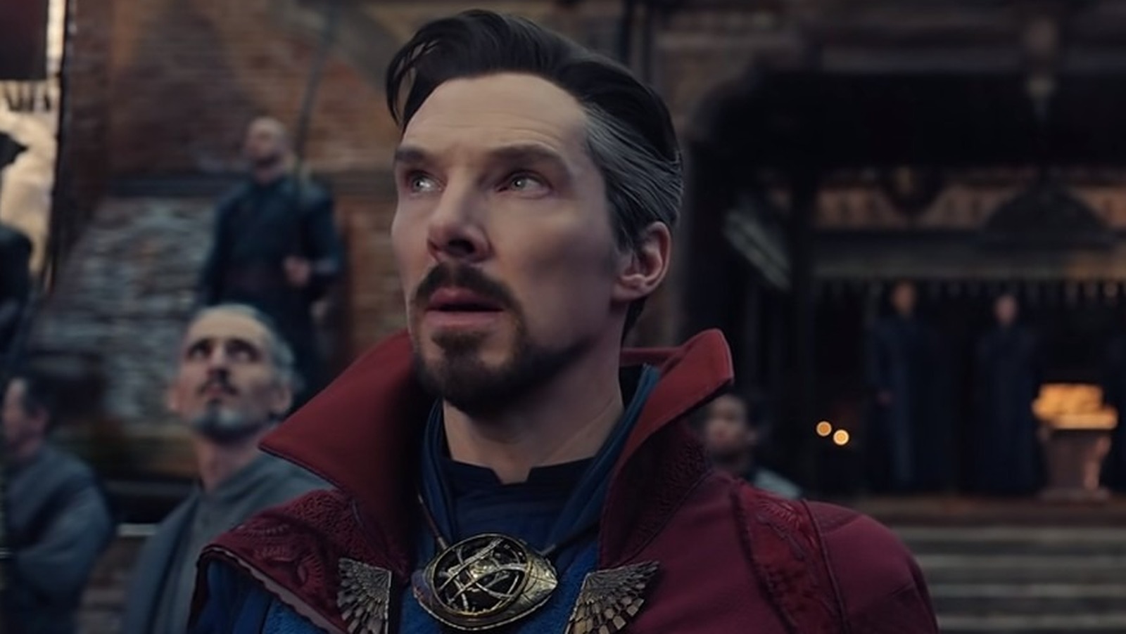 Benedict Cumberbatch as Dr. Stephen Strange at Kamar-Taj in Doctor Strange in the Multiverse of Madness (2022).