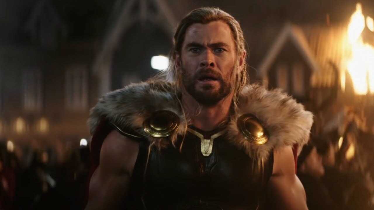 Chris Hemsworth as Thor in Thor: Love and Thunder (2022).