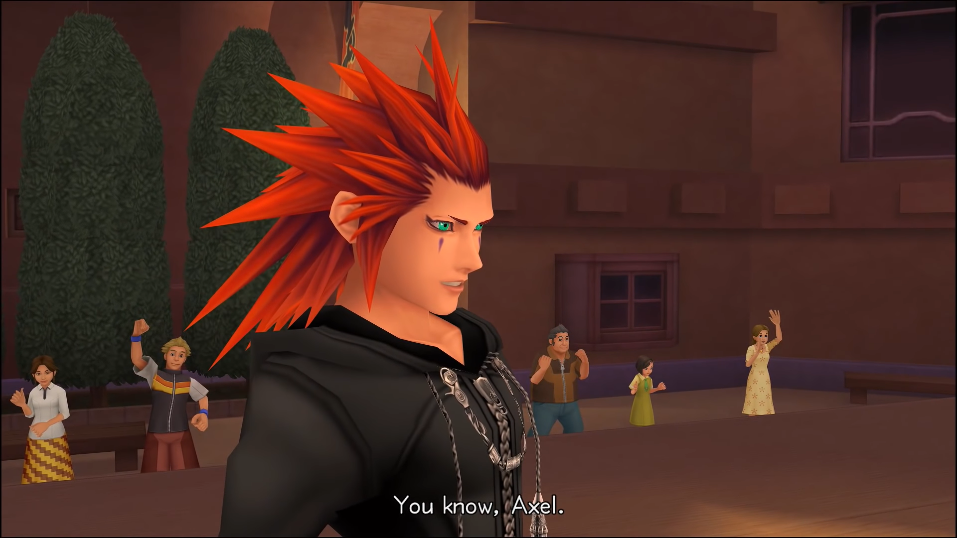 "kingdom Hearts II". 2007. Square Enix. Axel introduces himself.