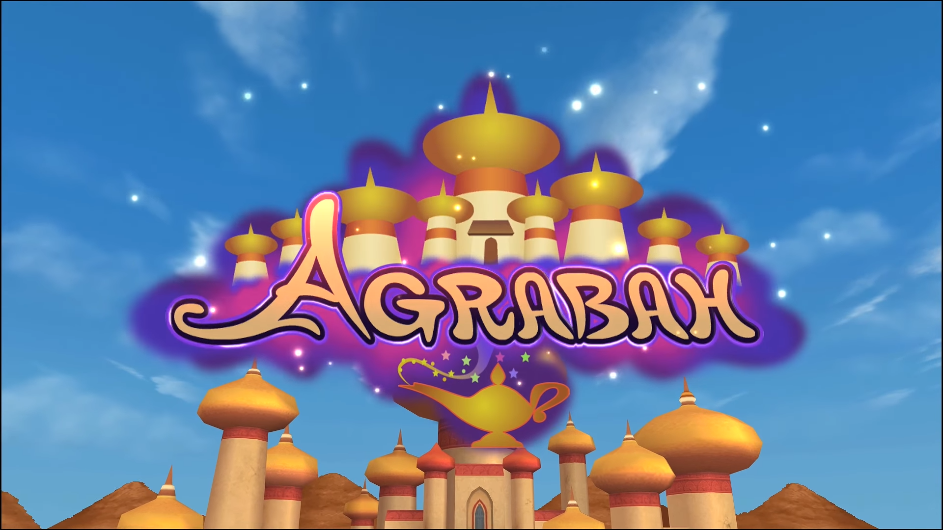 "Kingdom Hearts II". 2007. Square Enix. Disney. Agrabah title card.