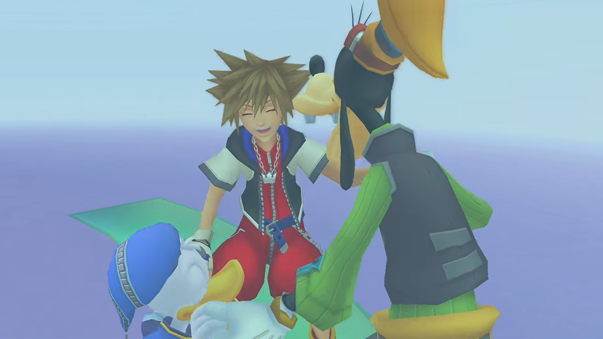 Kingdom Hearts II . 2007. Square Enix. Disney. Sora, Donald, and Goofy reunited.