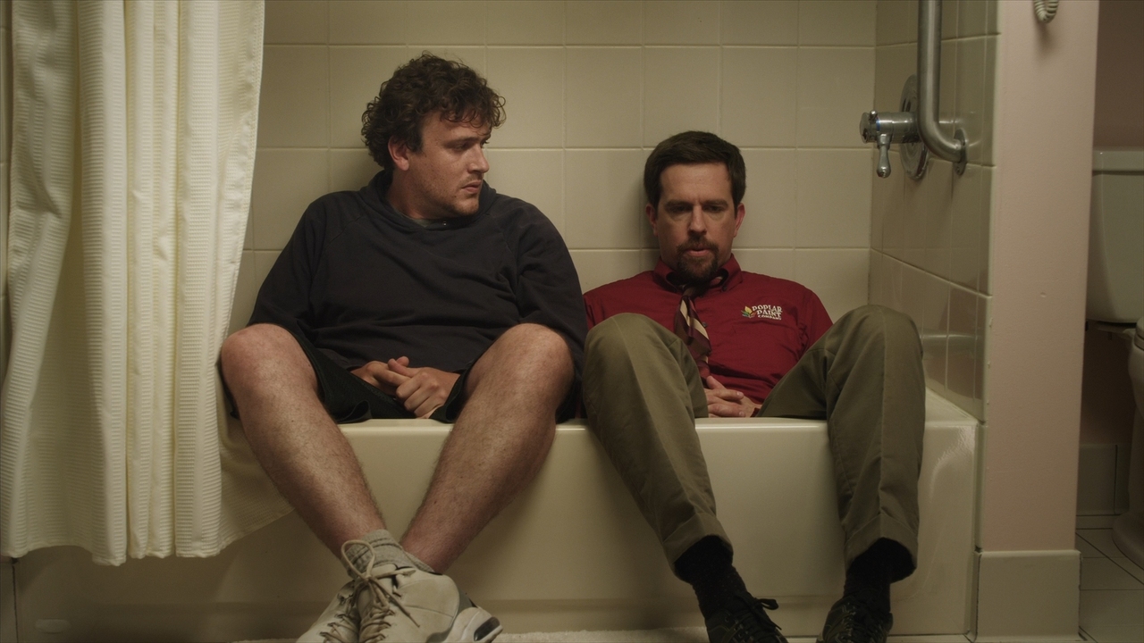 Jason Segel and Ed Helmes in a bathtub scene in “Jeff, Who Lives At Home” (2011).