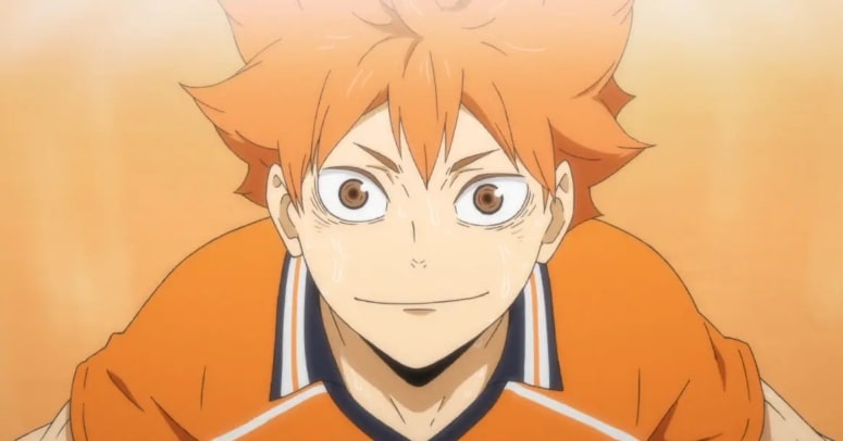 Hinata Shoyo from "Haikyuu" (2014) looks up into the sky. 