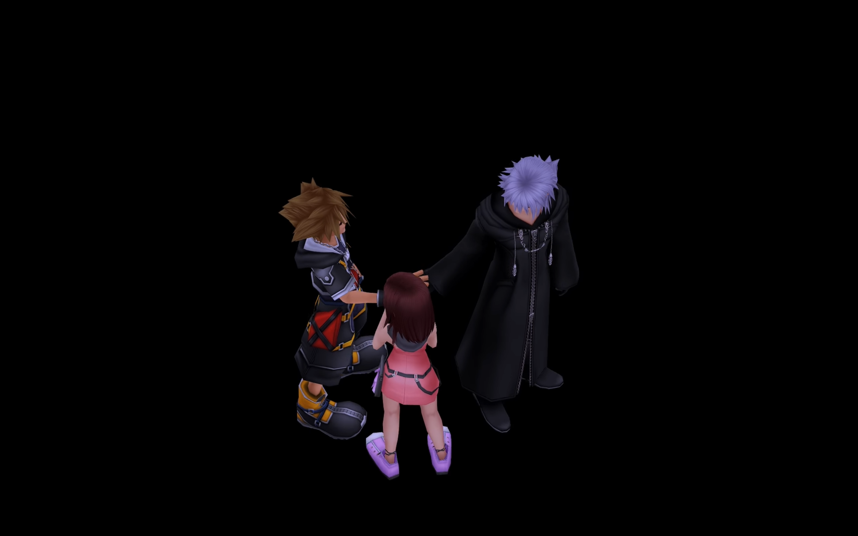 "Kingdom Hearts II." Square Enix. 2007.
Sora, Riku, and Kairi are reunited.