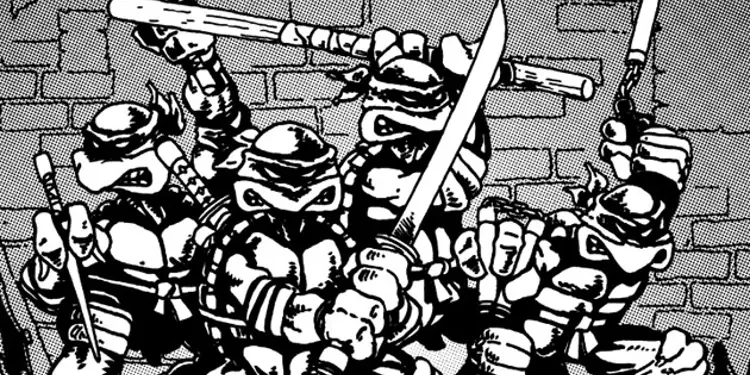 Teenage Mutant Ninja Turtles #1. Mirage Studios drawn by Kevin Eastman and Peter Laird. 1984