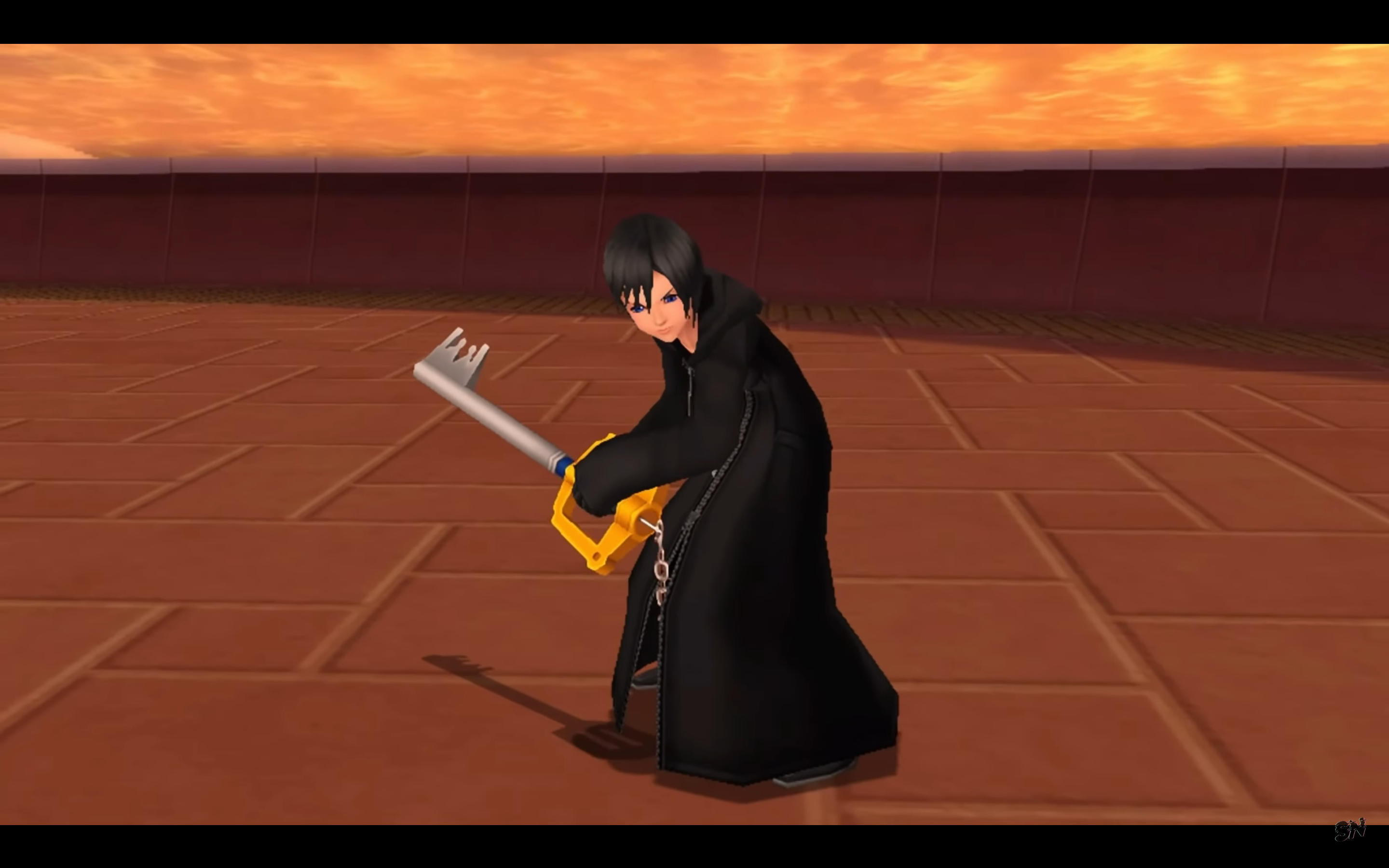 "Kingdom Hearts: 358/2 Days". 2009. Square Enix.
Xion holding the Keyblade.