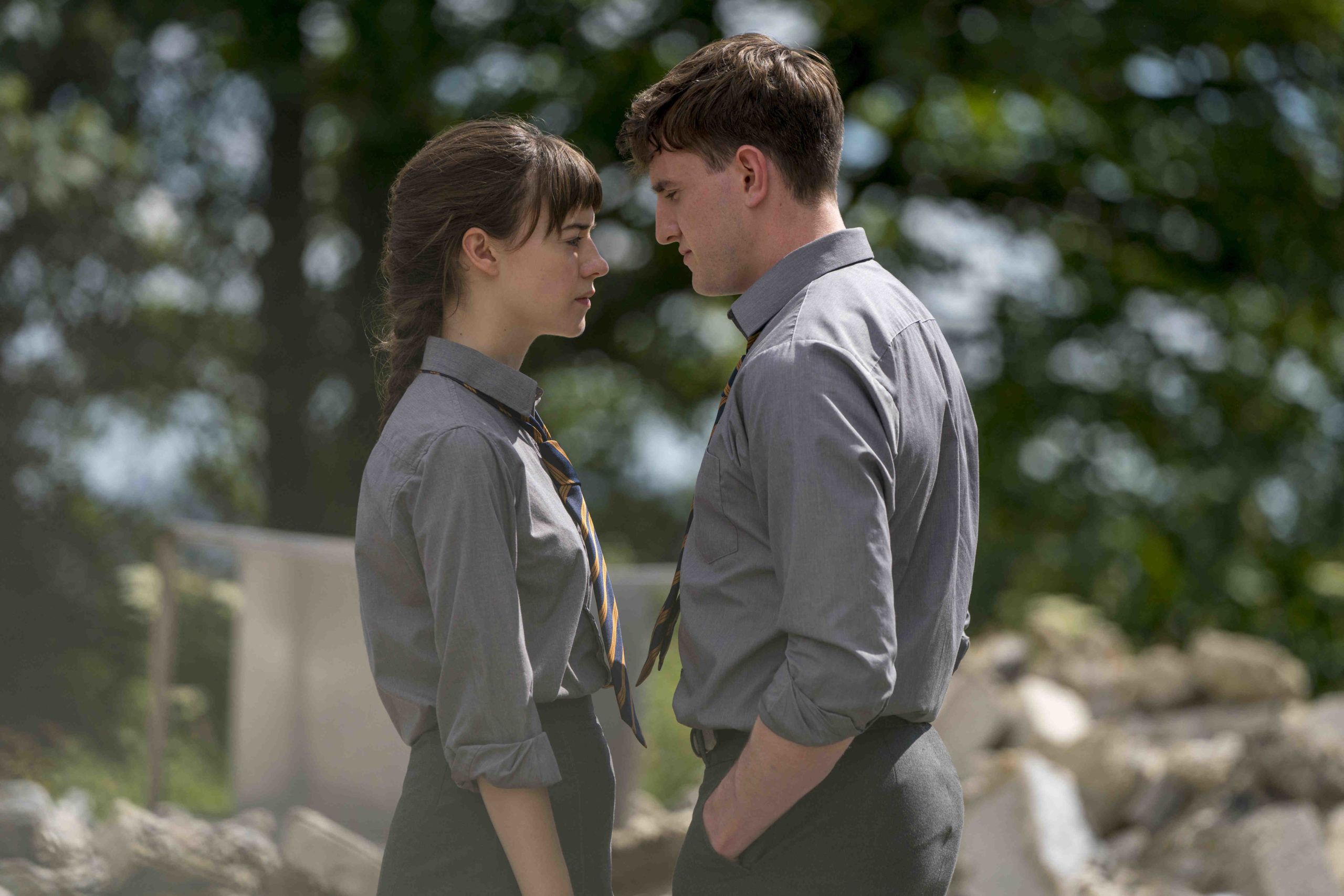 Connell and Marianne in Hulu’s adaptation of Sally Rooney’s novel “Normal People.”