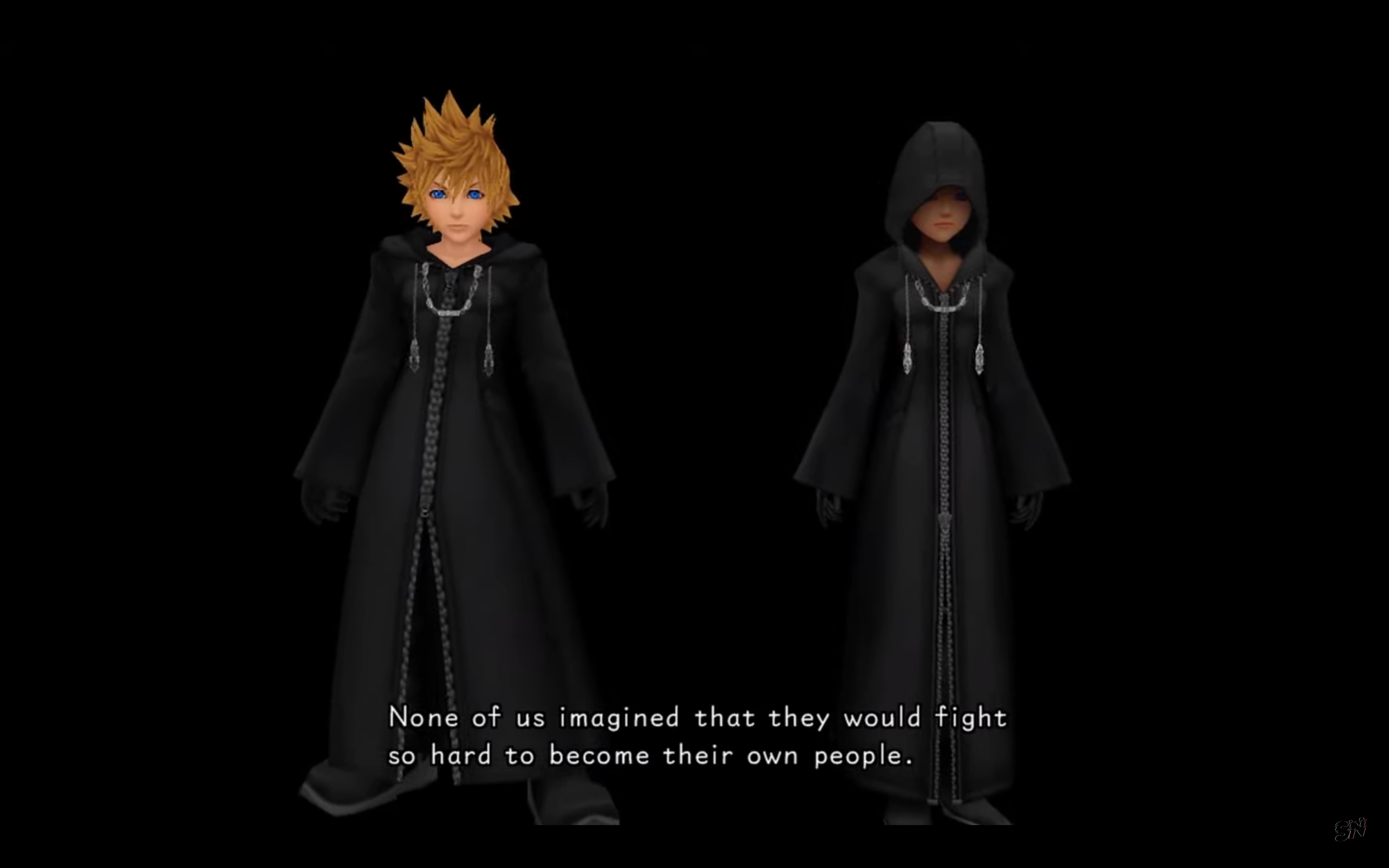 "Kingdom Hearts: 358/2 Days". 2009. Square Enix.
Roxas and Xion.