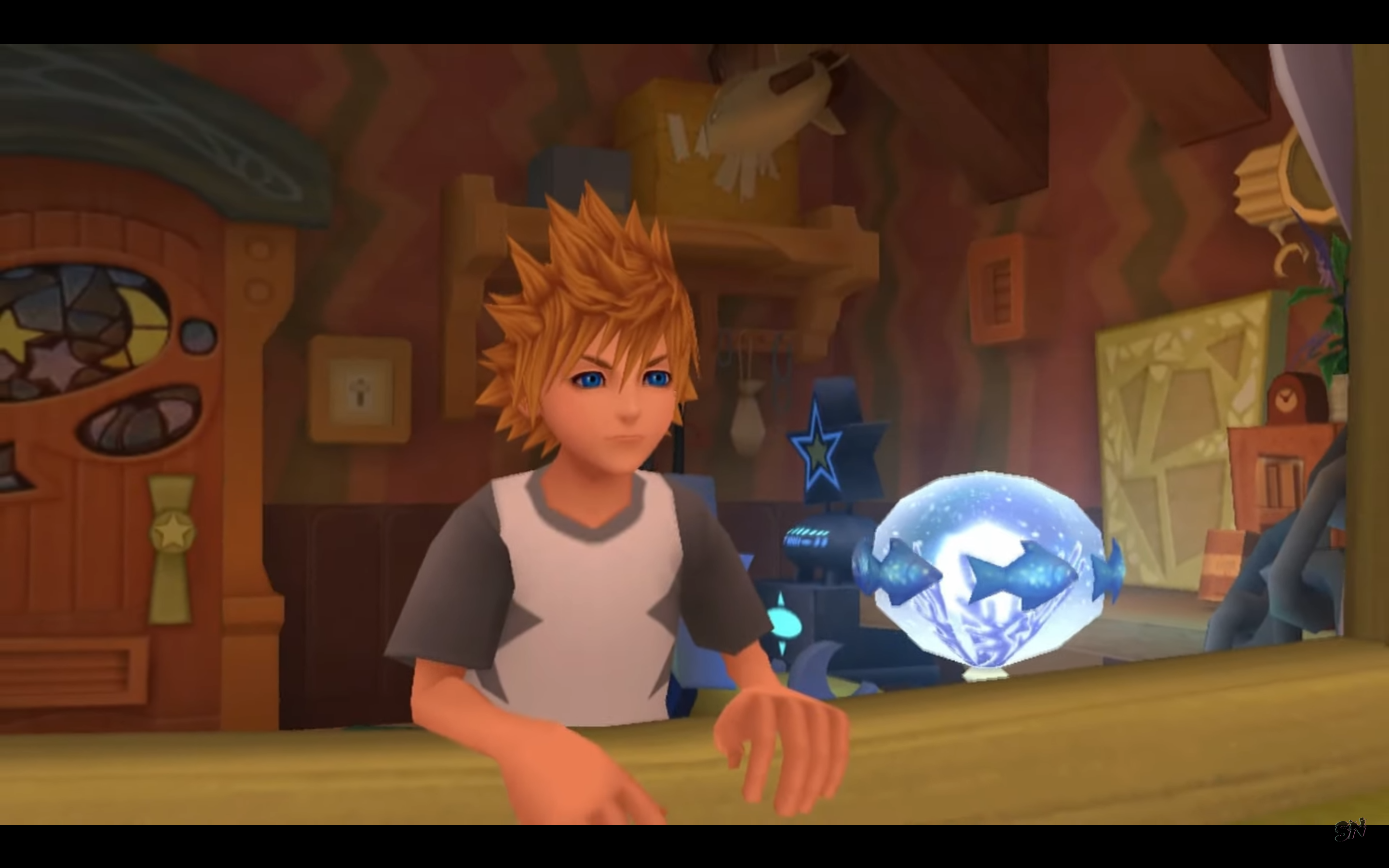 "Kingdom Hearts: 358/2 Days". 2009. Square Enix.
Roxas waking up in Twilight Town.