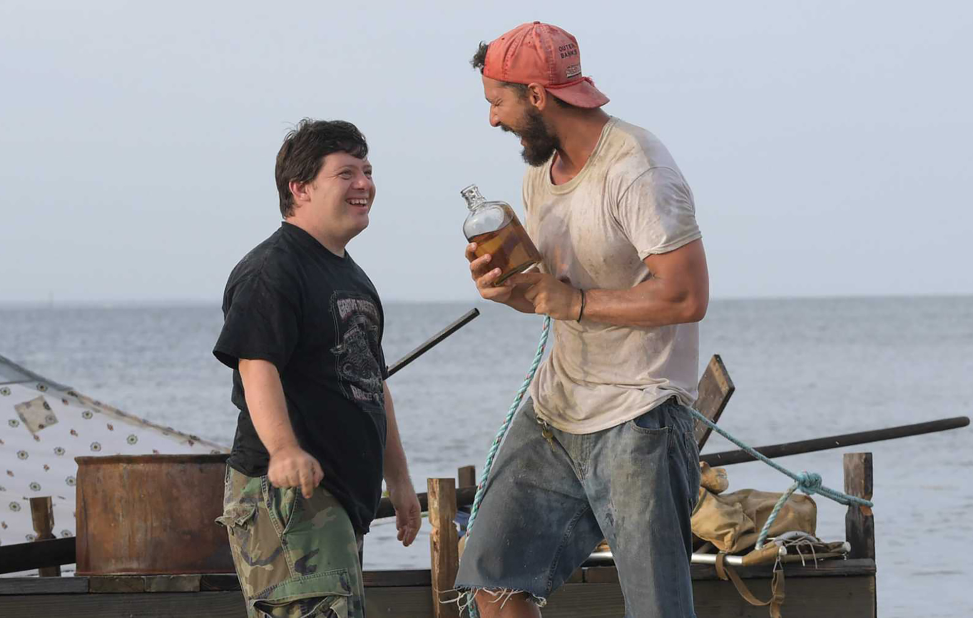 Nilson, Tyler and Schwartz, Michael, dir. The Peanut Butter Falcon. 2019.
Zak and Tyler laughing by the seaside. 