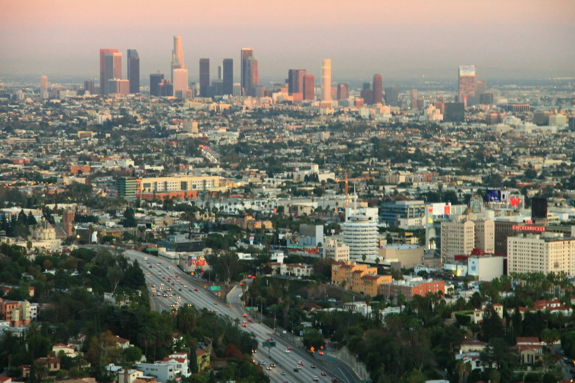 Los Angeles, CA cityscape. 