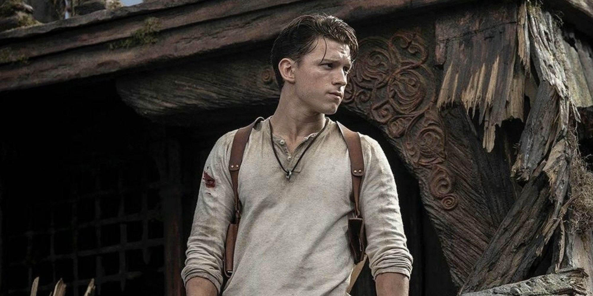 Tom Holland in Ruben Fleishcer's 'Uncharted' (2022). Fleischer, Ruben. 'Uncharted', 2022.