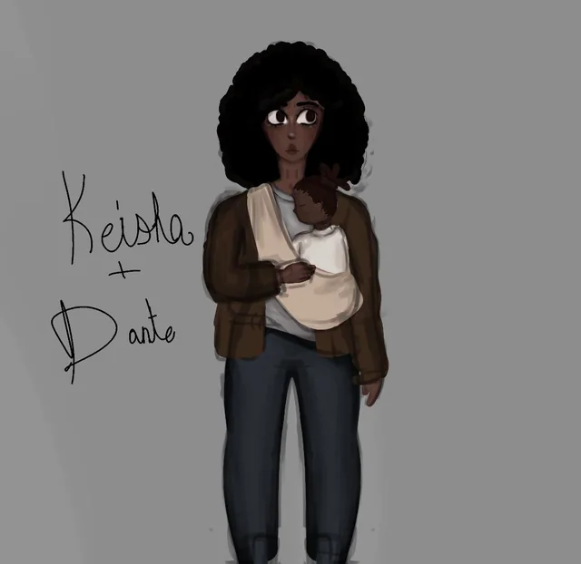 Keisha and Dante Fan Art. Reddit; Teresa_4gnes. 2023.