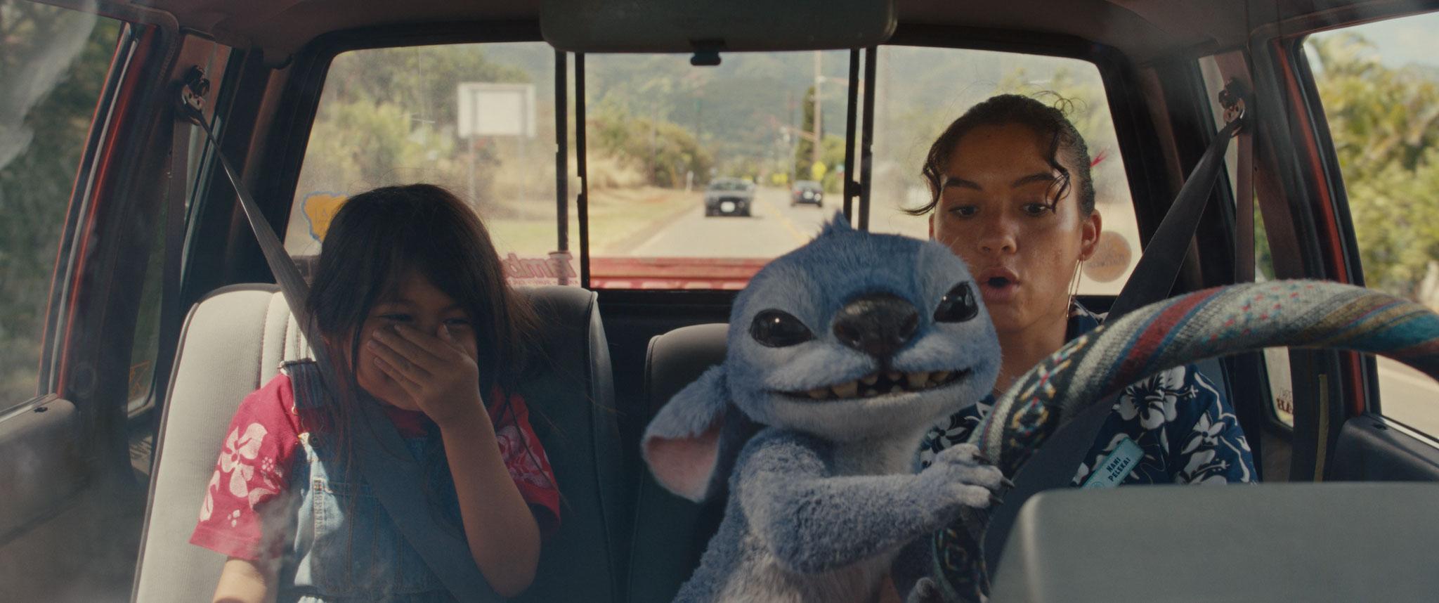 Sydney Agudong and Maia Kealoha in 'Lilo and Stitch' (2025). Fleischer Camp, Dean. Lilo and Stitch. 2025.