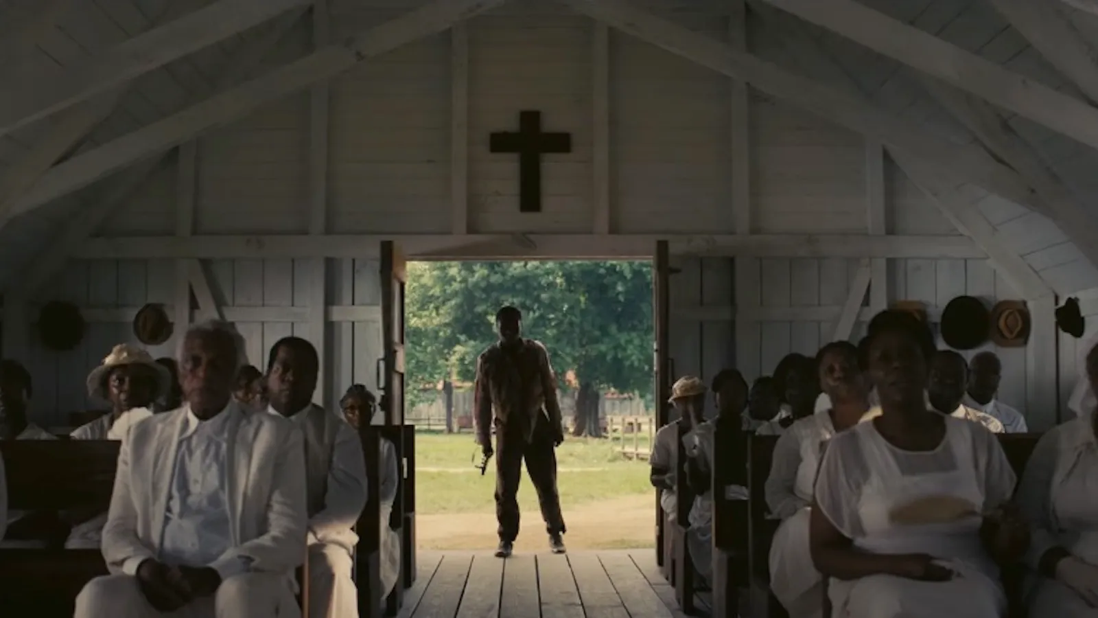 A battered Sammie arrives at his father's church.