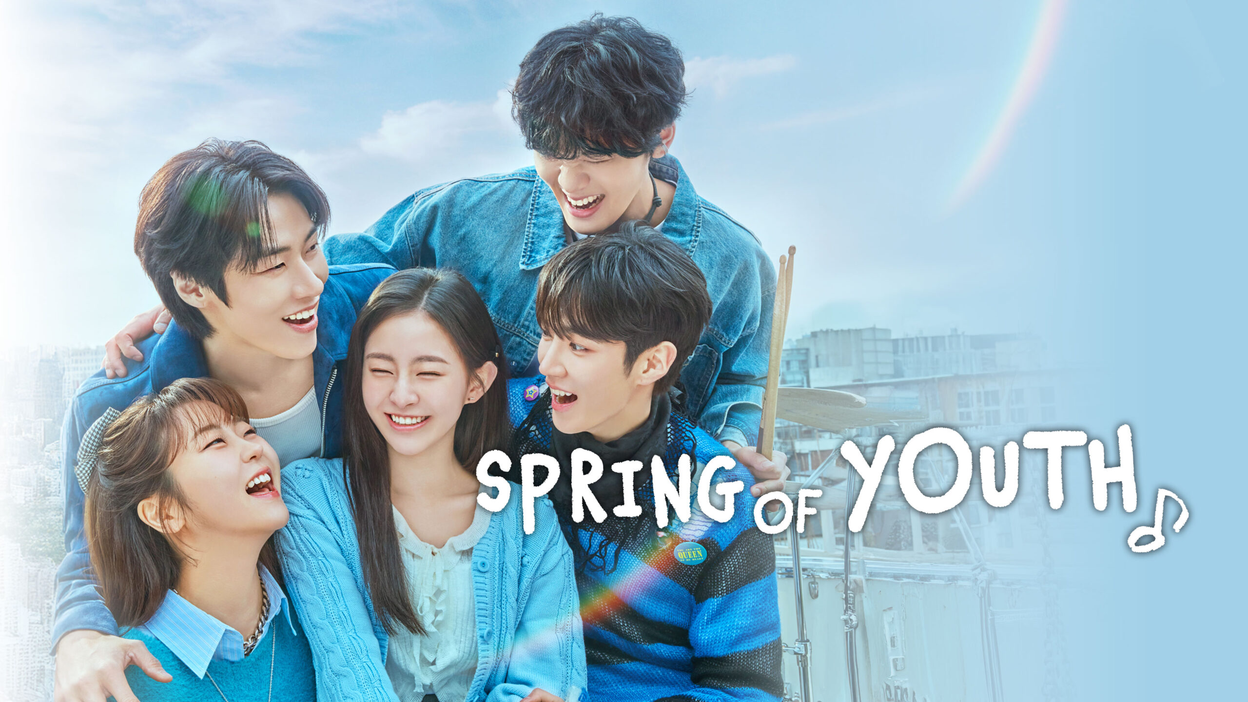 Spring of youth cast smile for promo photo.