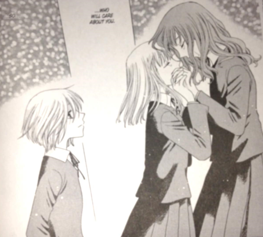 Tohru and her friends formed "queer" community before the start of the series. Fruits Basket. Natsuki Takaya. Yen Press, 1998-2006.