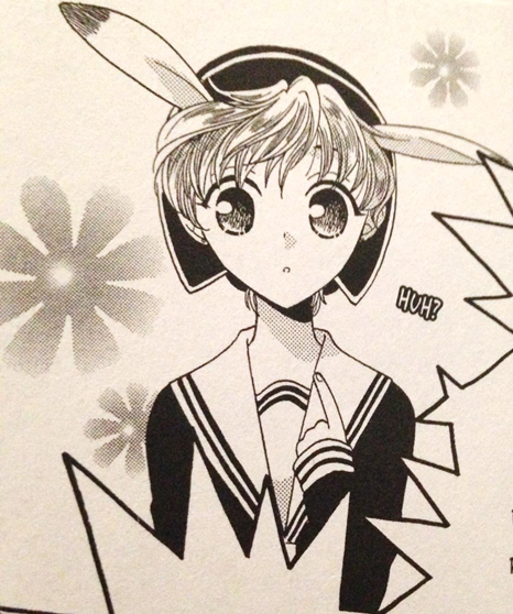 Momiji rocking a girl's uniform. Fruits Basket. Natsuki Takaya. Yen Press, 1998-2006.