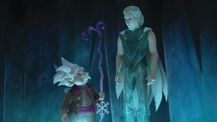 Lord Milori and Dewy look at each other. 