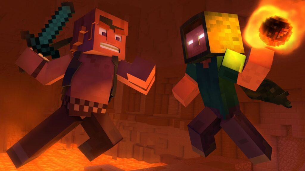 The thumbnail for CaptainSparklez’s “Fallen Kingdom” sequel, “Take Back The Night.” "Take Back the Night" - A Minecraft Original Music Video. YouTube, uploaded by CaptainSparklez. 31 Aug. 2013.
